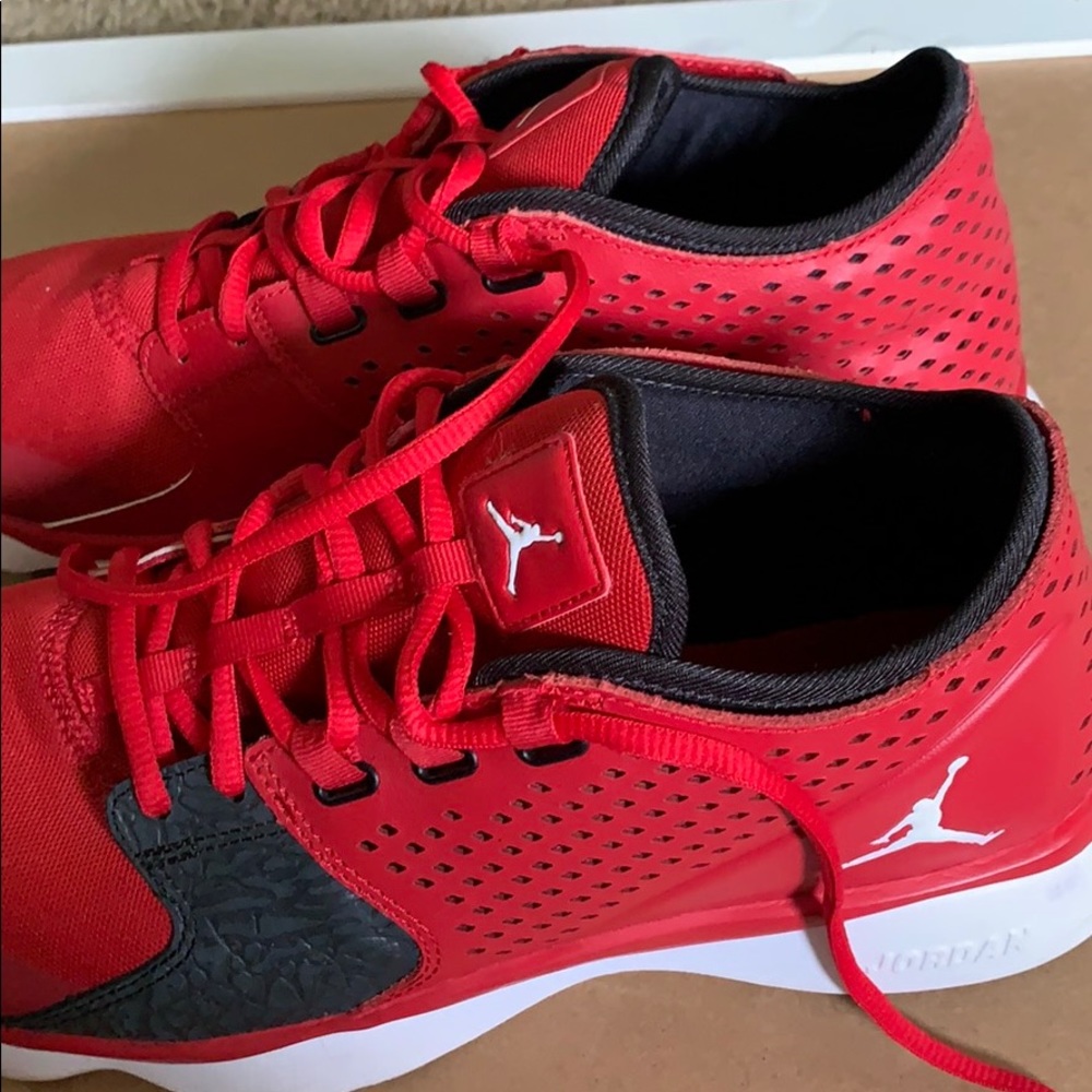 Air Jordan Zoom Flow 10.5 Men’s Red and Concrete